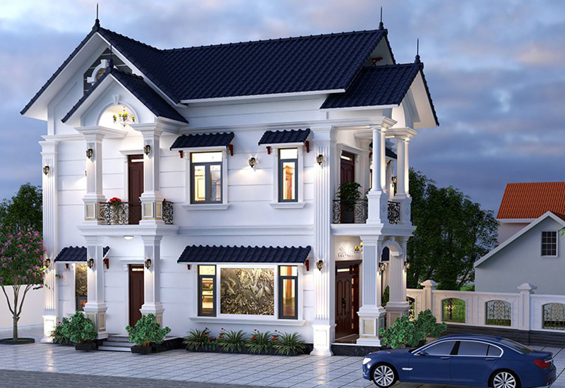 Mẫu biệt thự mái Thái Mẫu biệt thự mái Thái