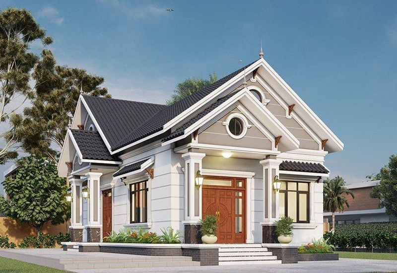 Mẫu nhà mái Thái cấp 4 Mẫu nhà mái Thái cấp 4